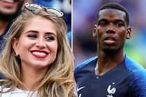 Chân dung bạn gái người mẫu của tiền vệ tuyển Pháp Paul Pogba