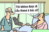 Bác sĩ “chết lặng” với cách di chuyển của bệnh nhân gãy chân