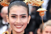 Dự Cannes 2019, Trương Thị May mặc kín đáo, khác hẳn Ngọc Trinh