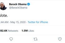 Ông Obama đáp lại bão tweet của Tổng thống Trump chỉ bằng một từ