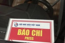 Hội Nhà báo đề nghị CA xử lý xe gắn phù hiệu báo chí 