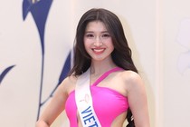 Phương Nhi gợi cảm với bikini ở bán kết Miss International 2023