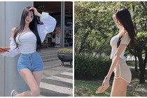 Hot girl mình dây ngực đầy mặc táo bạo khi xuống phố