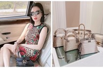 Lệ Quyên khoe 5 túi Hermes bạch tạng, xứng danh “yêu nữ hàng hiệu”