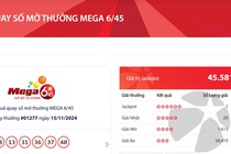 Vietlott lại 'nổ' độc đắc gần 46 tỷ đồng