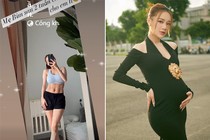 Nhã Phương khoe rãnh bụng chỉ sau hai tuần sinh con trai