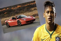 Siêu xe Ferrari 458 Spider của tiền đạo Neymar gặp nạn 