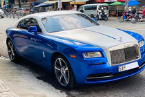 Xe Rolls-Royce Wraith hơn 10 tỷ khoác áo "màu độc" ở Sài Gòn