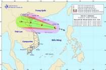Chiều mai, bão số 7 hướng vào ven biển Bắc Bộ và Bắc Trung Bộ