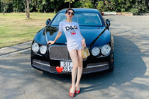 "Soi" Bentley Flying Spur biển biển khủng, tiền tỷ của Lệ Quyên 