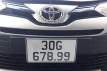 Toyota Vios trúng biển "678.99" ở Hà Nội, bán hơn 800 triệu đồng