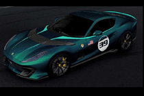 Ferrari 812 Competizione A “khoác áo” Blu Capri kỷ niệm Cavalcade