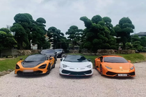 Huấn hoa hồng "cưỡi" McLaren 720S khai trương vườn tùng nhật