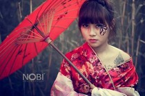 Cô nàng 9x tung bộ ảnh Kimono khoe hình xăm