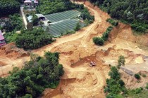Hòa Bình: Bạt đồi trái phép lấy đất san lấp dự án 98 tỷ