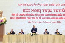 Thủ tướng chủ trì hội nghị tổng kết Cải cách hành chính nhà nước