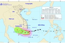 Bão số 9 quần thảo cách đảo Phú Quý 100km, giật trên cấp 12