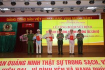 Thiếu tướng Đinh Văn Nơi điều động, bổ nhiệm nhiều cán bộ CA Quảng Ninh