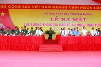 Hải Dương ra mắt lực lượng tham gia bảo vệ an ninh, trật tự ở cơ sở