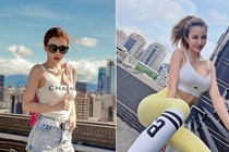 Chỉ diện đồ tập, hot girl ngực khủng cũng khiến fan hoa mắt 