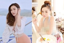 Hot girl mặc nội y nấu ăn “nghiện” phong cách thời trang gợi cảm