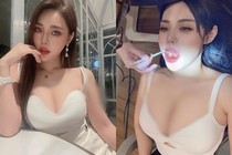 Mặc quá hở hang, hot girl đi khám răng khiến người khác đỏ mặt 