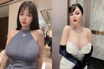 Mê đắm hot girl siêu vòng 1 mặc gì cũng đẹp hút hồn