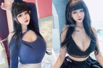 Hot girl mặc đồ xẻ sâu hút dù trời lạnh, khoe body cực phẩm