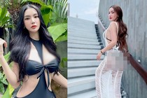 Nữ doanh nhân xinh đẹp mê mốt cắt xẻ lộ nội y táo bạo