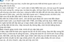 Chê người yêu 'sân si từng đồng tiền lẻ', cô gái nhận 'gạch đá' đủ xây biệt thự