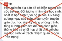 Thông tin "bắt cóc trẻ em" là thất thiệt, trường học mời công an vào cuộc