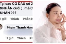 Thanh Hằng nói gì khi được hỏi 'sao cô dâu có tới 2 nhẫn cưới'?