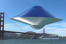 Độc lạ máy bay điện có thiết kế giống UFO