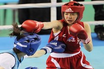 Vẻ đẹp dũng mãnh của hoa khôi boxing xứ sở Kim Chi