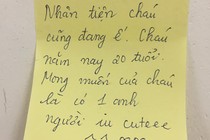 Lời nhắn cực đáng yêu của sinh viên gửi người tới cách ly Covid-19