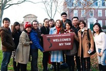 Mỹ Tâm giao lưu cùng sinh viên tại Đại học Harvard