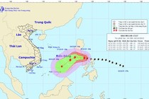 Cơn bão mạnh cấp 17 Melor đã áp sát biển Đông