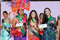 Giọng hát ngọt giúp Hà Thu giành Huy chương đồng tại Miss Earth 2017