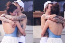 Justin Bieber và Selena Gomez quấn quýt không rời tại lễ cưới cha