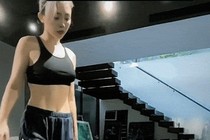 Tóc Tiên bị soi vòng 1 xập xệ khi tập gym tại gia