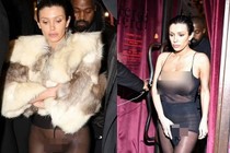 Vợ mới của Kanye West mặc trang phục lố lăng gây hốt hoảng