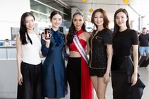 Dàn hậu đình đám tiễn Ánh Vương đi thi Miss Asia Pacific International 2024