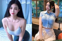 Hot girl siêu vòng 1 mặc kín hay hở đều đẹp hút mắt