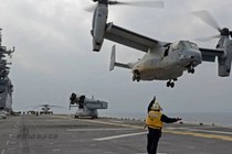 Tàu chiến, MV-22 Mỹ tập trận dậy sóng biển Hoa Đông