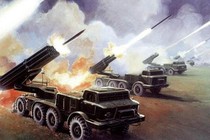 Kinh hãi pháo bắn loạt BM-27 Ukraine đưa tới miền đông