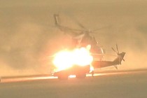 Khoảnh khắc thót tim trực thăng Mi-35M Nga bị bắn ở Syria