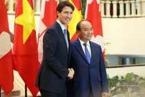 Hình ảnh lễ đón chính thức Thủ tướng Canada tại Hà Nội