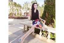 Bàng hoàng thân hình siêu gầy, siêu dài của hotgirl Trung Quốc