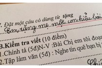 Học sinh đặt câu “Em tặng mẹ một con hiểu bài“ gây sốt