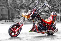 Môtô 50 phân khối độ chopper độc đáo ở Sài Gòn